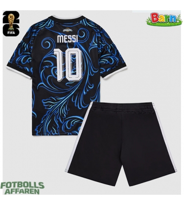 Argentina Lionel Messi #10 Bortaställ Barn VM 2026 Kortärmad (+ Korta byxor)